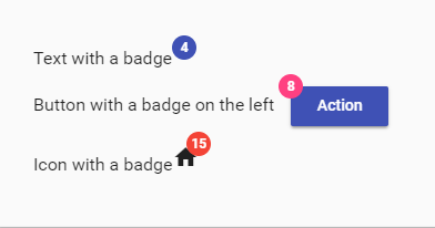 Badges in Angular 6