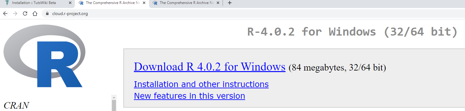 Download R 4.0.2 for Windows