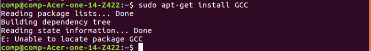 Installing GCC in Ubuntu